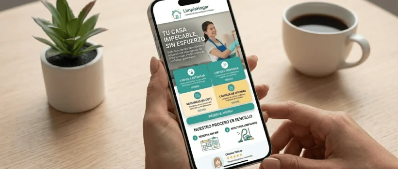 web design for cleaning services