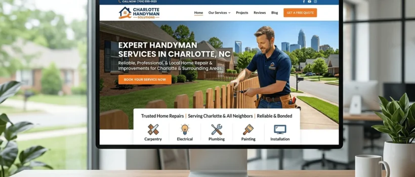 Handyman Website Design Charlotte NC