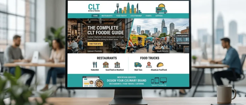 web design for restaurants and food trucks in Charlotte NC
